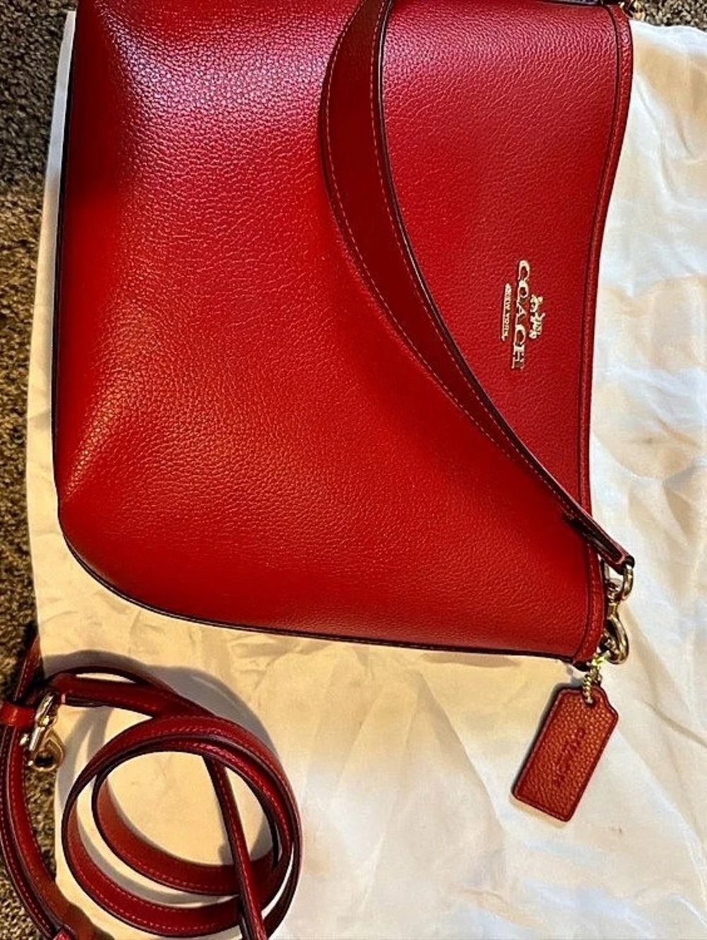 Coach Madison Phoebe Shoulder Bag Red Crossbody Bag